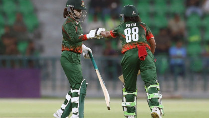 বিশ্বকাপ বাছাইপর্বে তিন ফিফটিতে টাইগ্রেসদের সর্বোচ্চ দলীয় সংগ্রহ