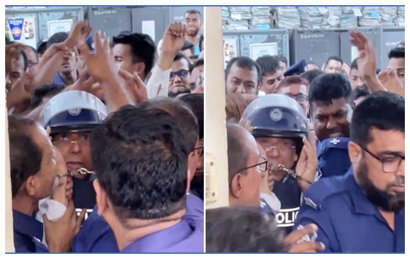 আদালত পাড়ায় সাবেক আইনমন্ত্রী আনিসুল হককে চড়-থাপ্পড় দেন আইনজীবীরা