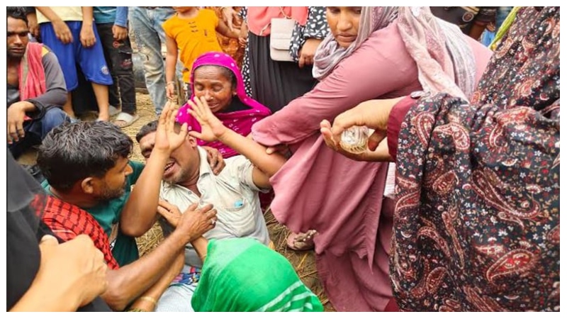 কাটা ধান ঢাকতে গিয়ে বজ্রপাতে কৃষকের মৃত্যু
