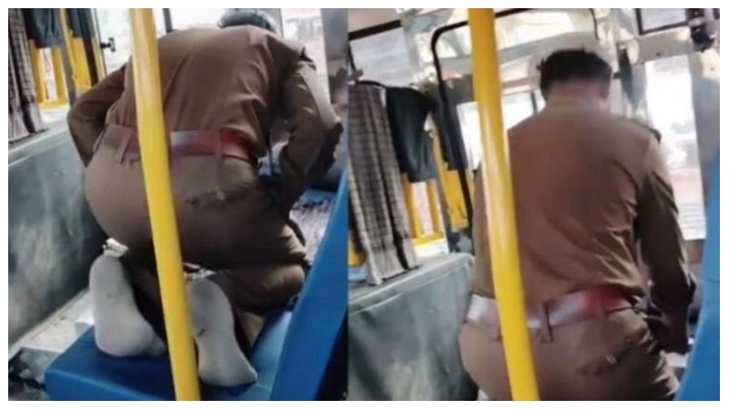 বাস থামিয়ে নামাজ আদায়, সাসপেন্ড করা হল সেই চালককে!
