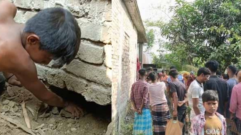বাড়ির ভেতরে মিনি ‘আয়নাঘর’, এলাকাজুড়ে চাঞ্চল্য