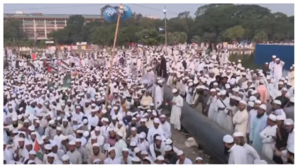 সোহরাওয়ার্দী উদ্যানে হেফাজতের চার দফা দাবিতে জমায়েত