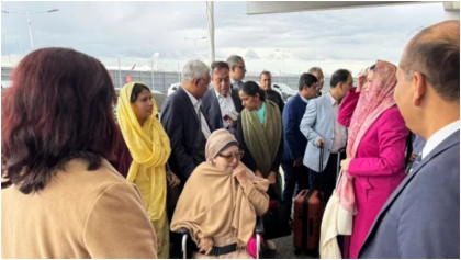 ৪ মাস পর দেশে ফিরলেন খালেদা জিয়া, বিমানবন্দরে বিএনপি নেতাদের অভ্যর্থনা