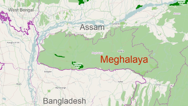 ভারত-বাংলাদেশ সীমান্তবর্তি মেঘালয়ে রাত্রিকালীন কারফিউ জারি