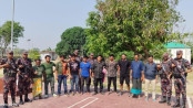 চাঁপাইনবাবগঞ্জ সীমান্তে অবৈধ অনুপ্রবেশের সময় ১০  আটক